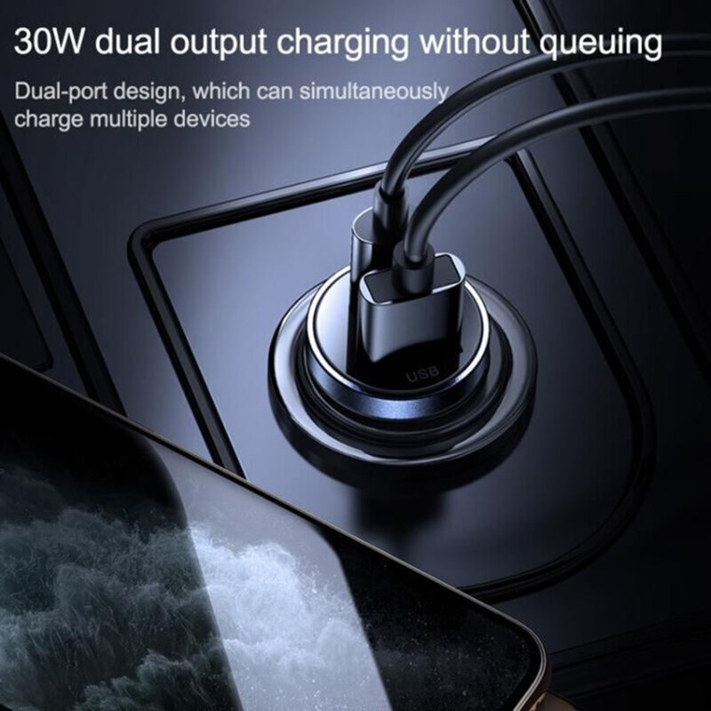 Incarcator auto dual USB Type-C Fast Charge JoyRoom, C-A08
