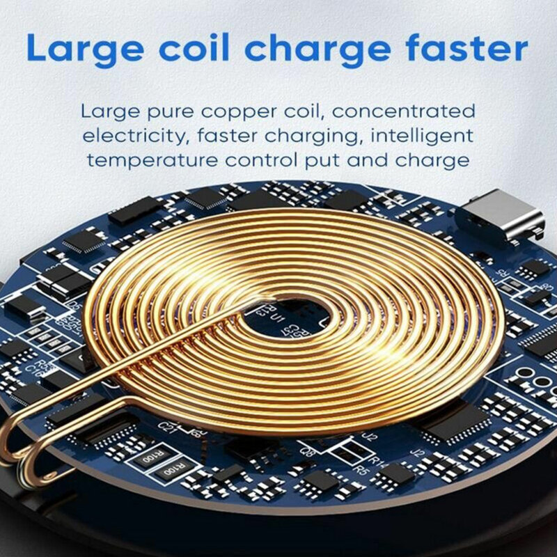 Incarcator wireless JoyRoom 15W, cablu Type-C 1m, JR-A23