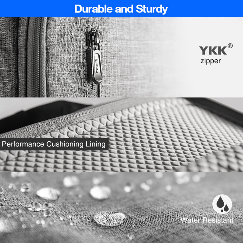 Servieta laptop 14″ si documente Tomtoc, gri, A43D3G3