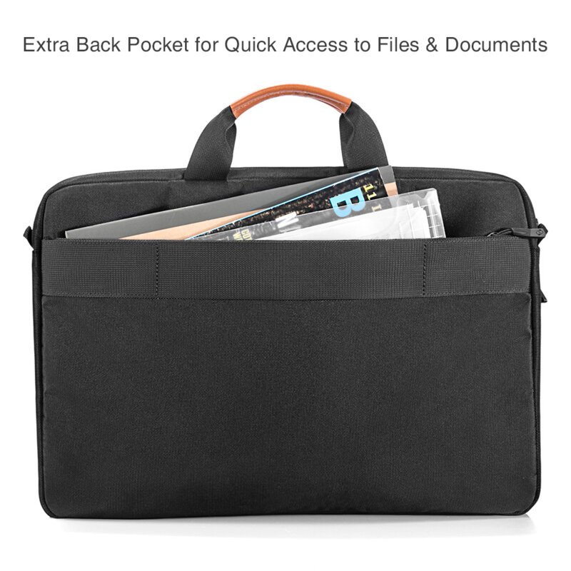 Geanta tip servieta laptop 17 inch mare Tomtoc, negru, A42G1D1