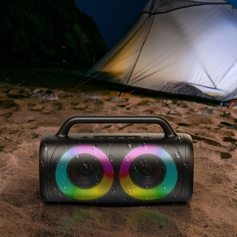 Boxa Bluetooth wireless 40W cu lumini RGB JoyRoom JR-MW02