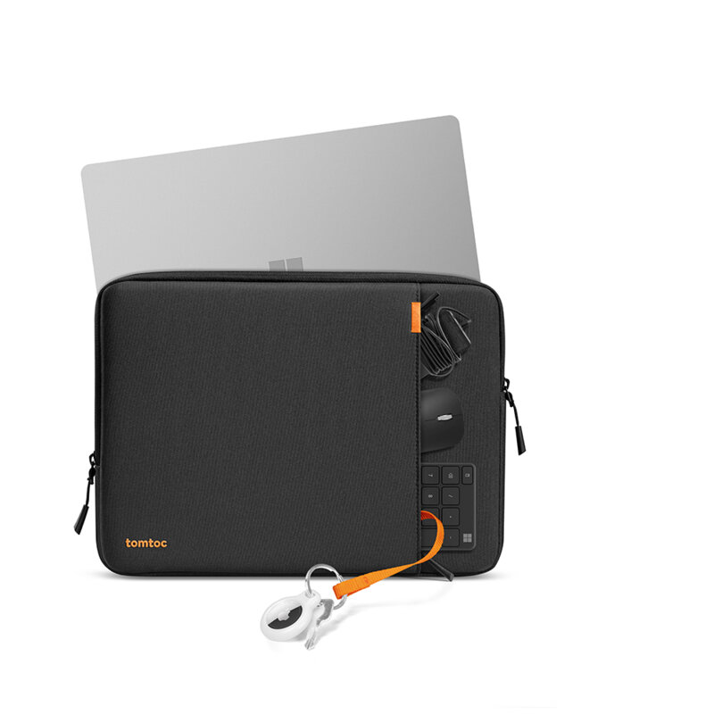 Husa 360° pentru laptop 13 inch antisoc Tomtoc, negru, A13C2D1