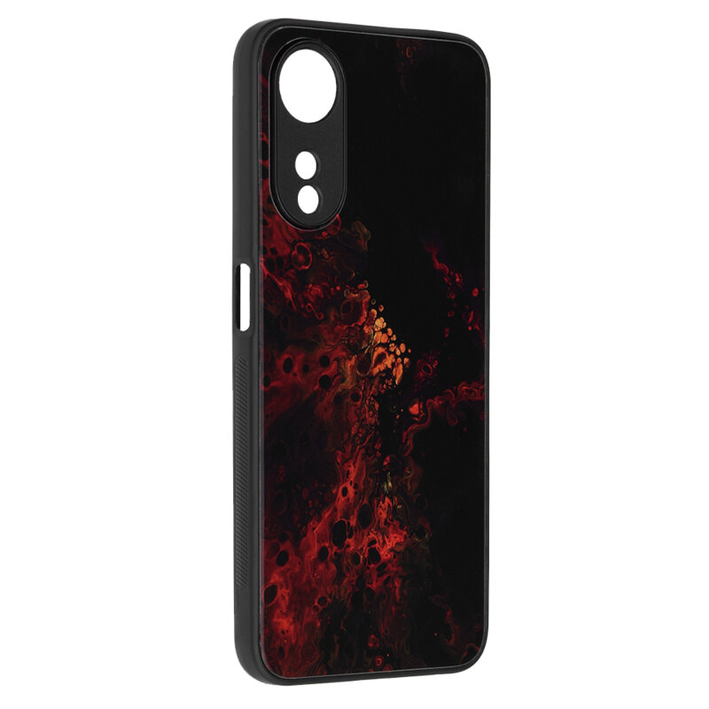 Husa Oppo A58 5G Techsuit Glaze, Red Nebula