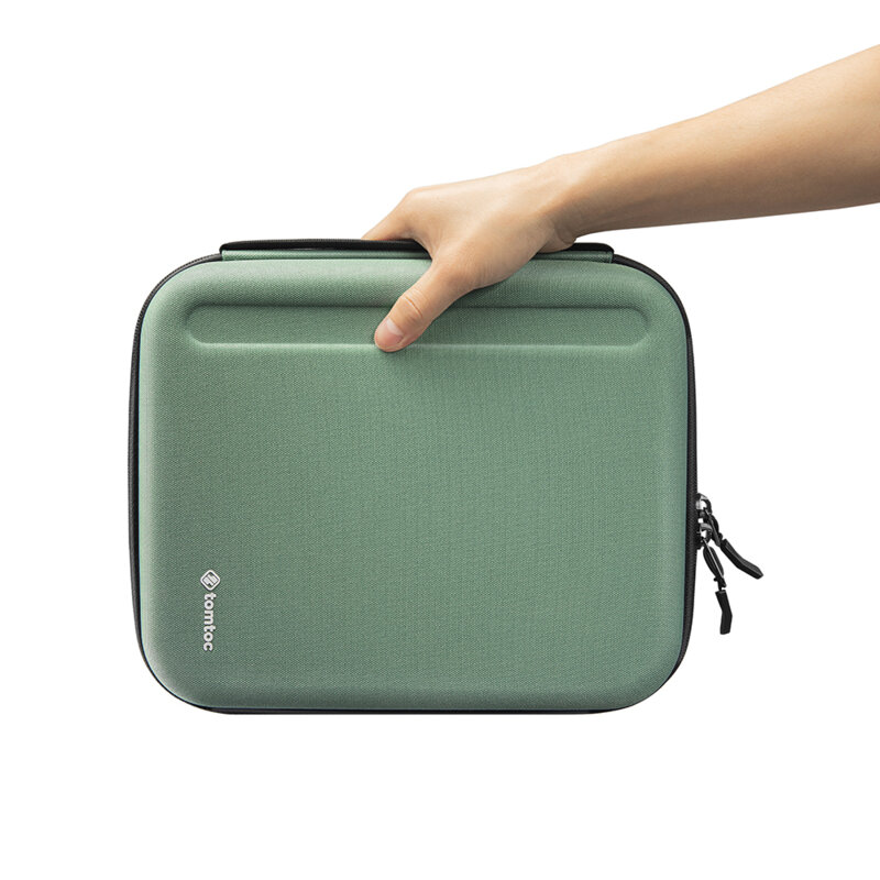 Geanta iPad Pro 12.9 (2018/2020/2021/2022) Tomtoc, verde, B06B1T1