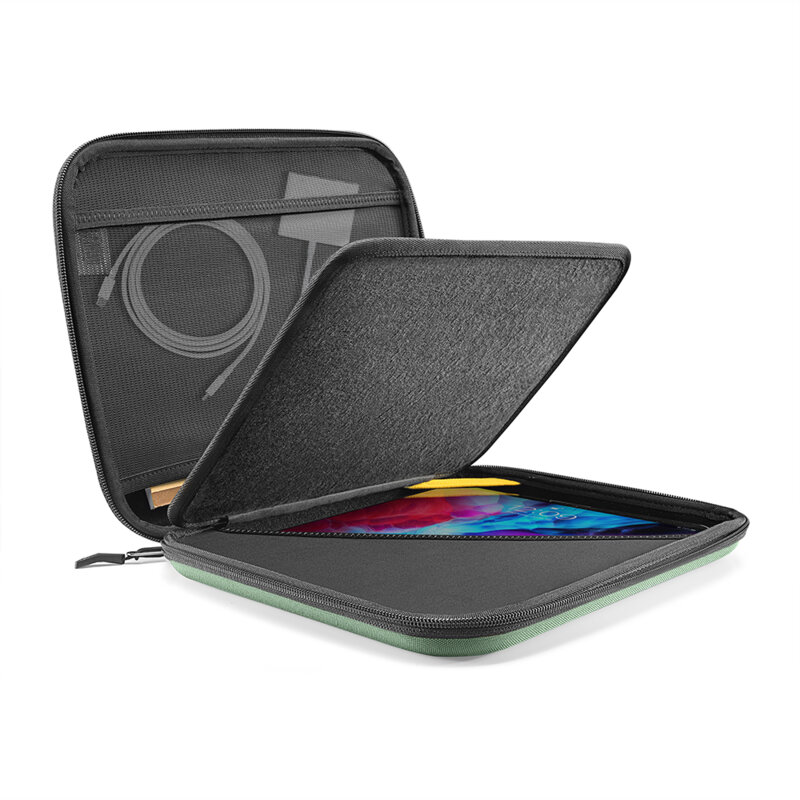 Geanta iPad Pro 12.9 (2018/2020/2021/2022) Tomtoc, verde, B06B1T1