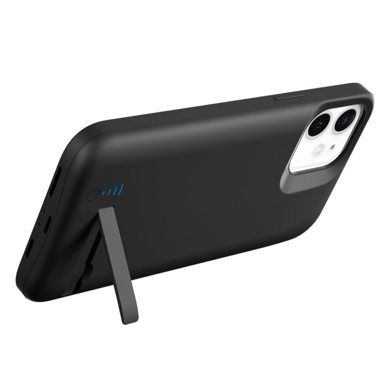 Husa cu baterie iPhone 12 Techsuit Power Pro, 5000mAh, negru
