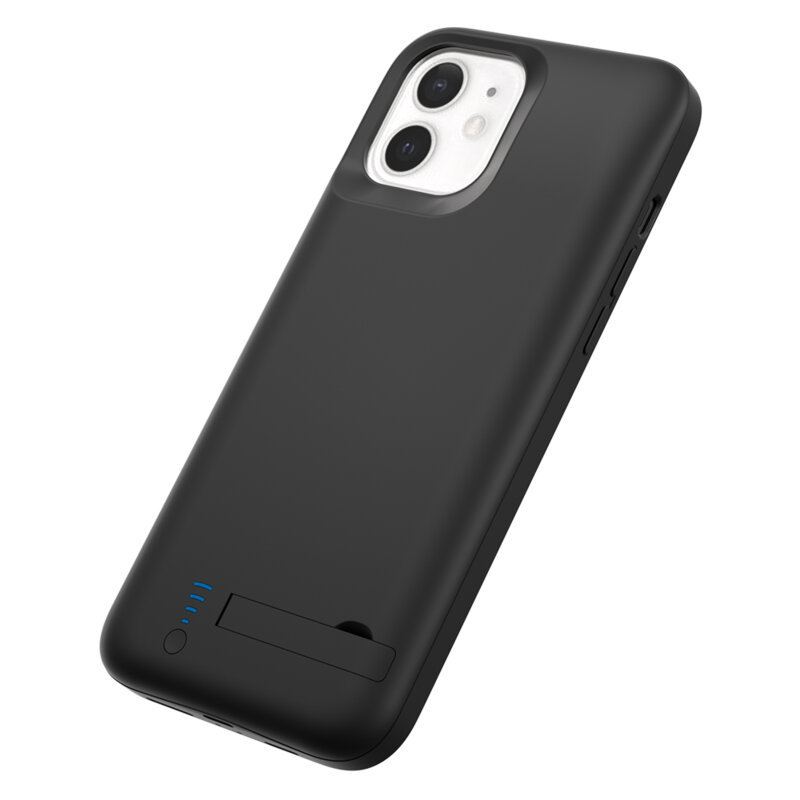Husa cu baterie iPhone 12 Techsuit Power Pro, 5000mAh, negru