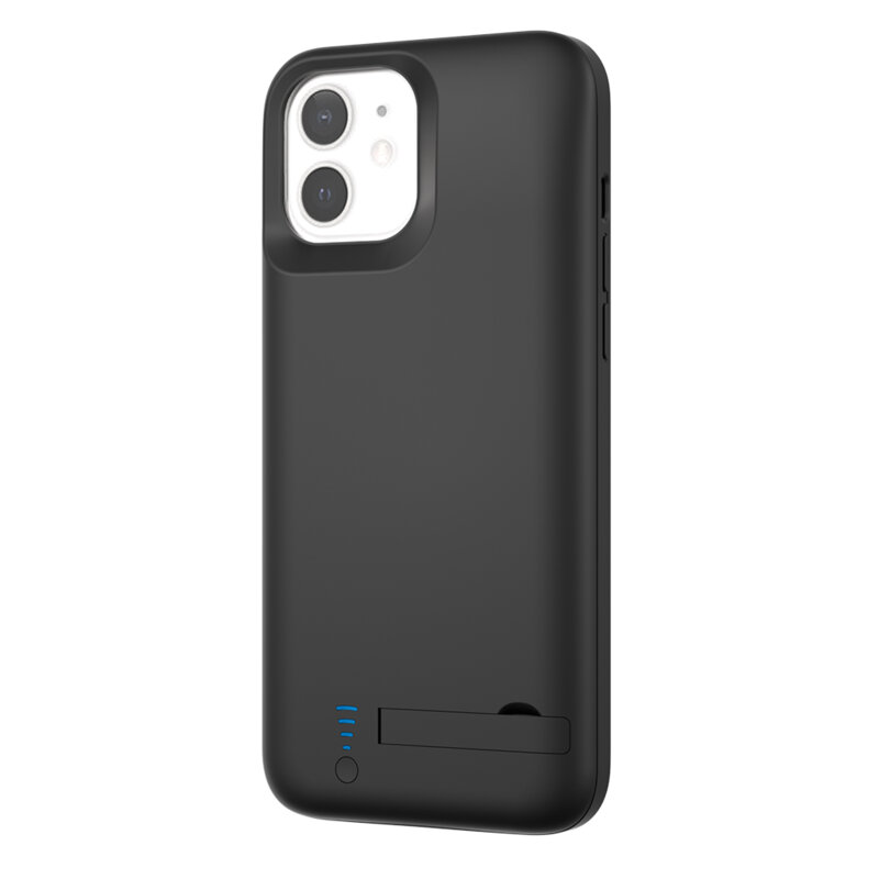 Husa cu baterie iPhone 12 Techsuit Power Pro, 5000mAh, negru