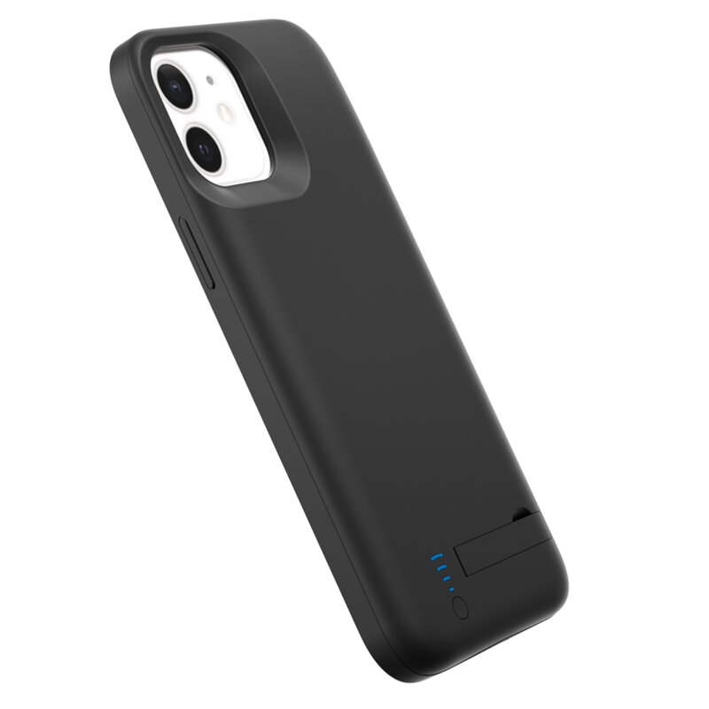 Husa cu baterie iPhone 12 Techsuit Power Pro, 5000mAh, negru