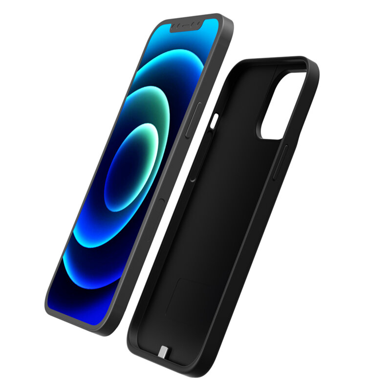 Husa cu baterie iPhone 12 Pro Techsuit Power Pro, 5000mAh, negru