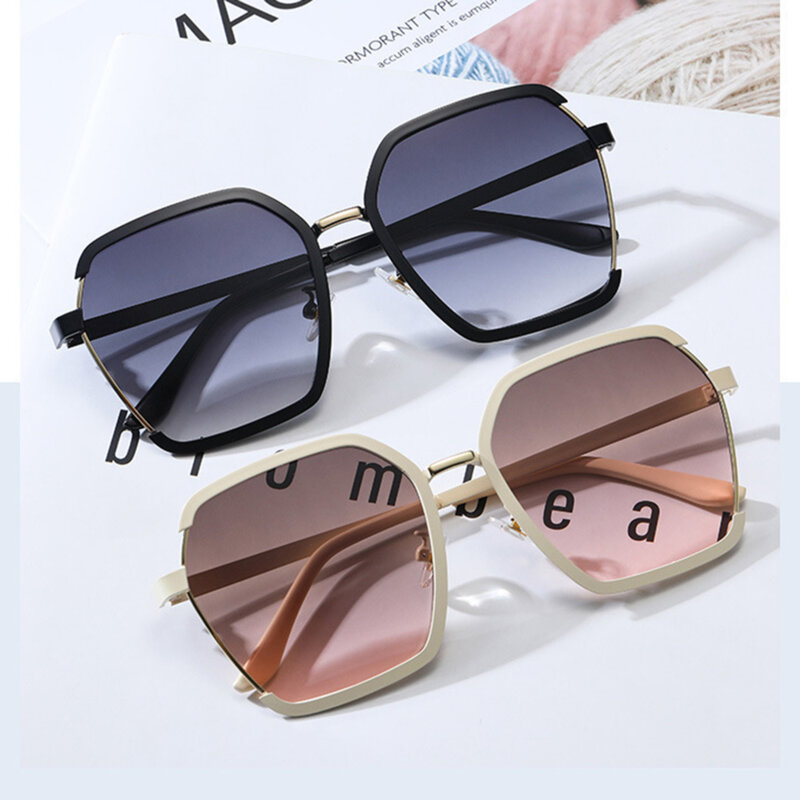 Ochelari soare hexagonali supradimensionati Techsuit, negru, 191