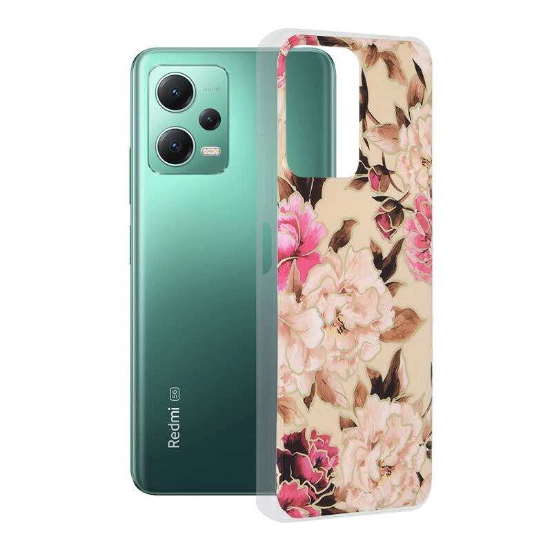 Husa Xiaomi Redmi Note 12 5G Techsuit Marble, Mary Berry Nude