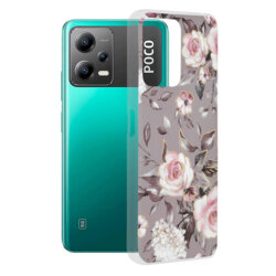 Husa Xiaomi Poco X5 Techsuit Marble, Bloom of Ruth Gray