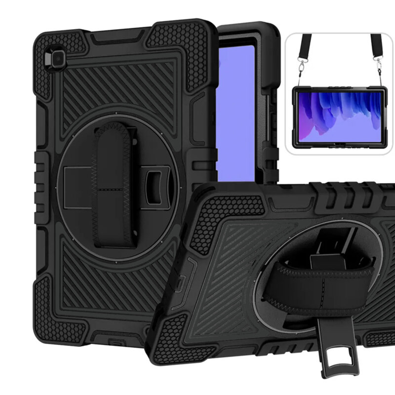 Husa Samsung Galaxy Tab A7 10.4 (2022) Techsuit StripeShell 360, negru