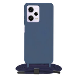 Husa cu snur Xiaomi Redmi Note 12 Pro 5G Techsuit Crossbody Lanyard, albastru