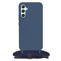 Husa cu snur Samsung Galaxy A34 5G Techsuit Crossbody Lanyard, albastru