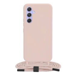 Husa cu snur Samsung Galaxy A54 Techsuit Crossbody Lanyard, roz