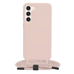 Husa cu snur Samsung Galaxy S23 Plus Techsuit Crossbody Lanyard, roz
