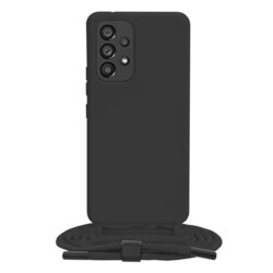 Husa cu snur Samsung Galaxy A53 5G Techsuit Crossbody Lanyard, negru