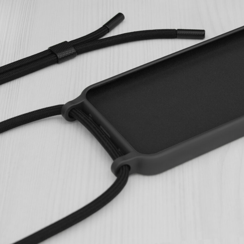 Husa cu snur Samsung Galaxy Note 20 Ultra 5G Techsuit Crossbody Lanyard, negru