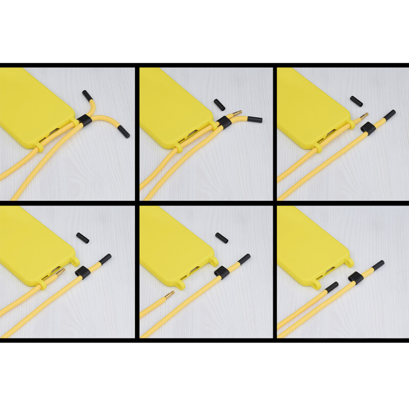 Husa cu snur Xiaomi 12T Pro Techsuit Crossbody Lanyard, galben