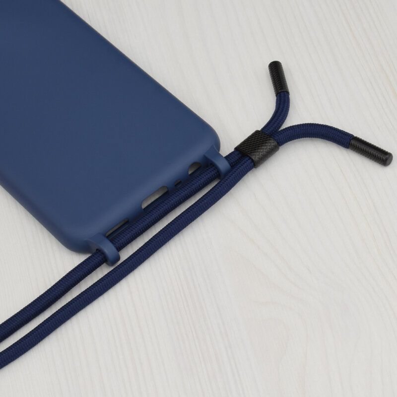 Husa cu snur Xiaomi 12T Pro Techsuit Crossbody Lanyard, albastru