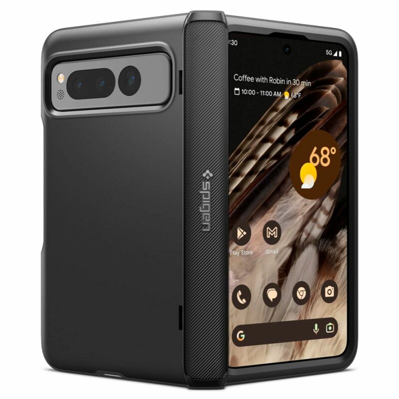 Husa Google Pixel Fold Spigen Slim Armor, negru