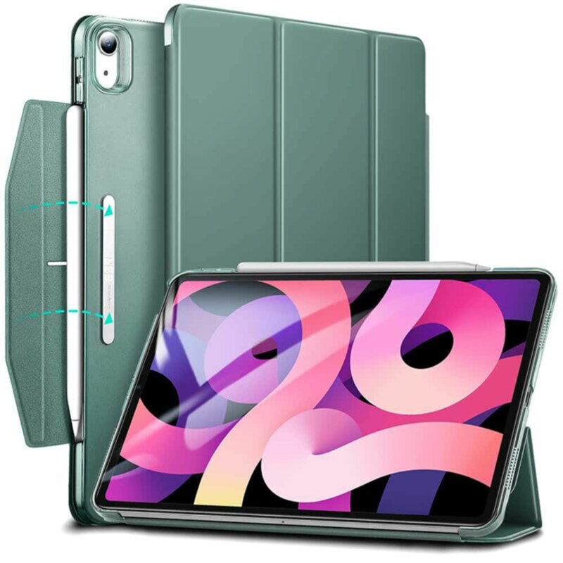 Husa iPad Air 5 (2022) ESR Ascend Trifold, Forest Green
