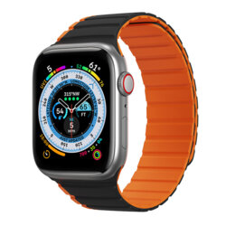 Curea magnetica Apple Watch 1 38mm Dux Ducis LD Series, Black / Orange