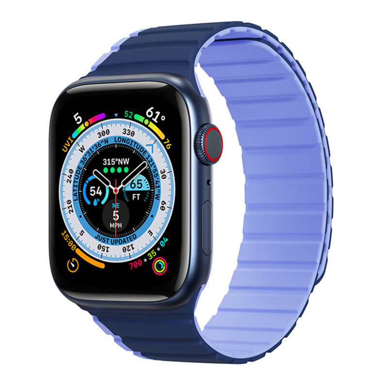 Curea magnetica Apple Watch 7 41mm Dux Ducis LD Series, Blue