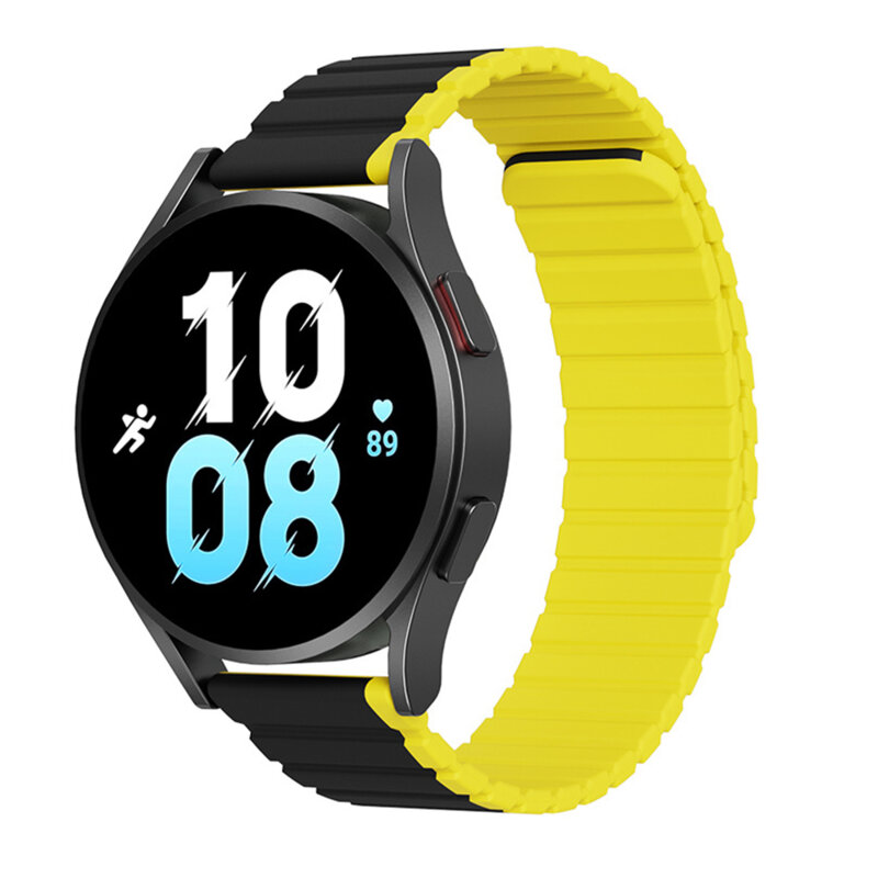 Curea magnetica Samsung Galaxy Watch4 Classic 42mm Dux Ducis LD Series, Black / Yellow