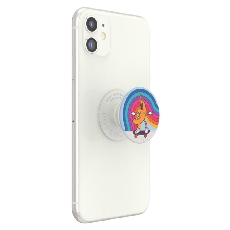 Popsockets original, suport cu functii multiple, Retro Banana