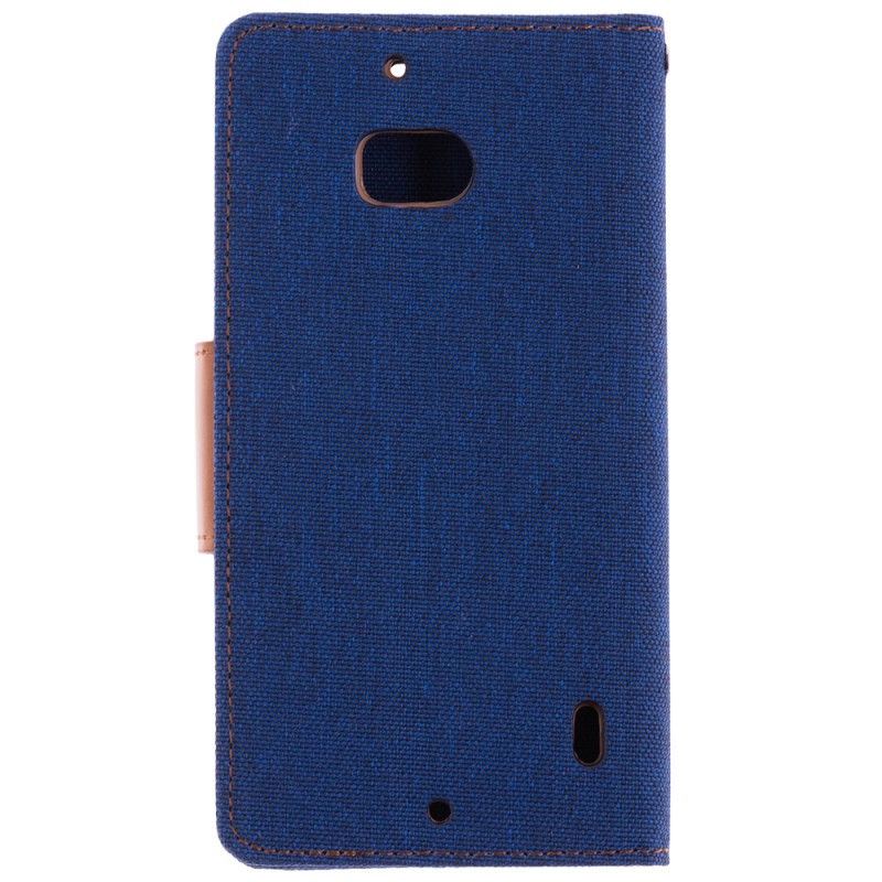 Husa Nokia Lumia 930 Book Canvas Albastru