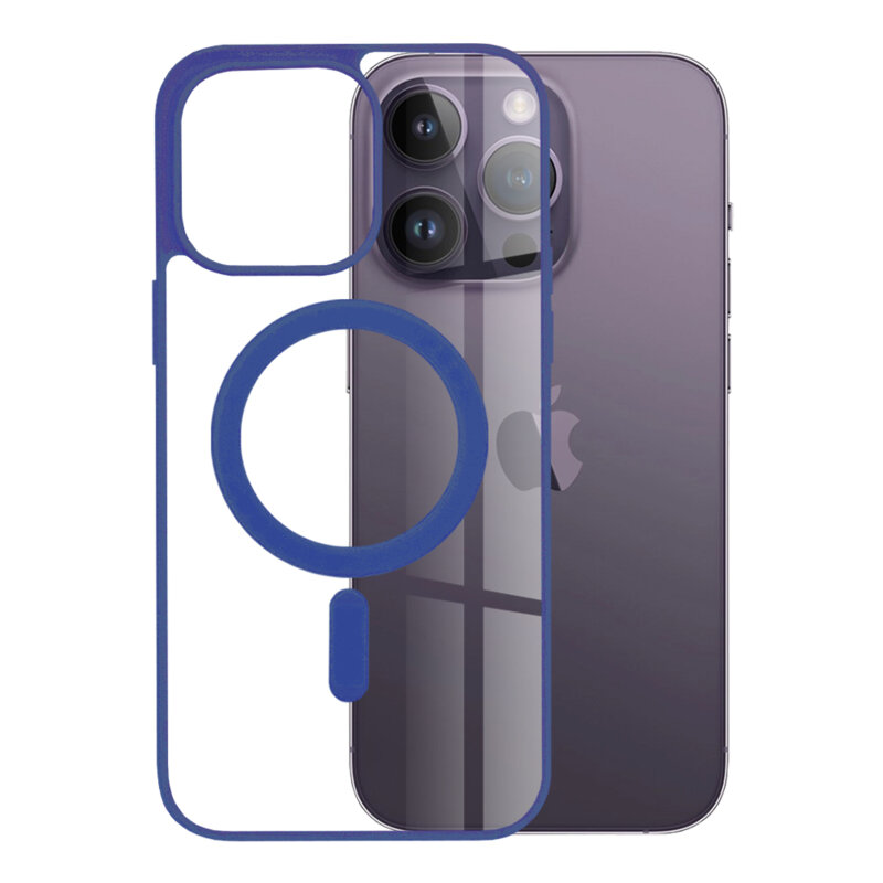 Husa iPhone 14 Pro Max Techsuit MagSafe Pro, albastru