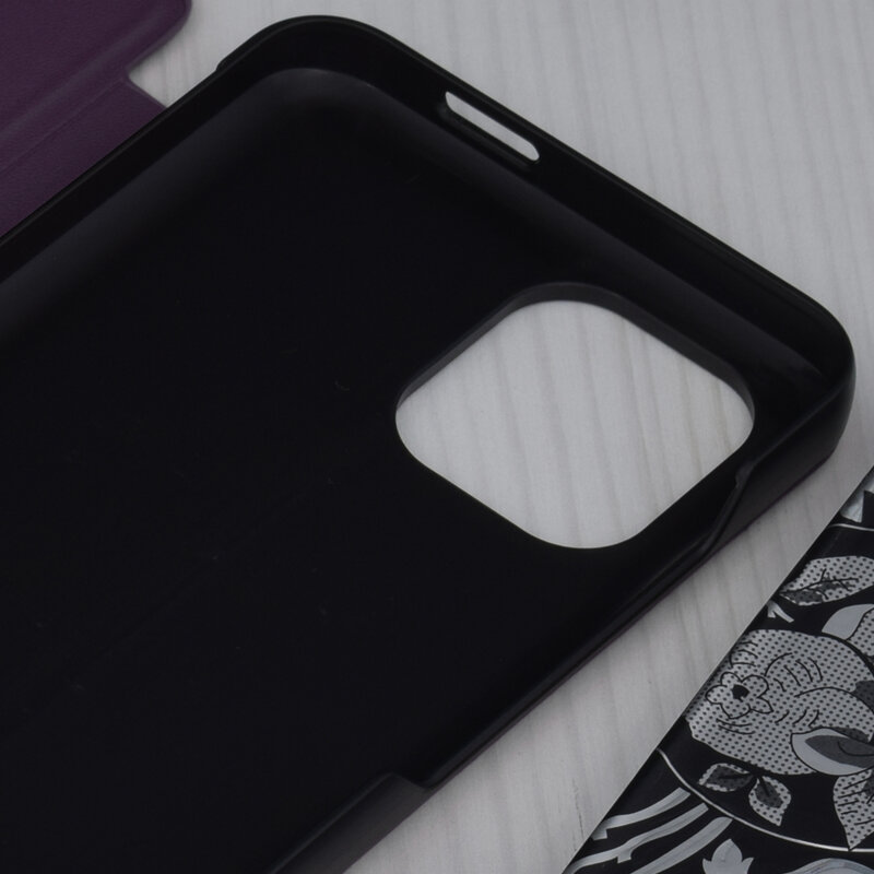 Husa Xiaomi Redmi A2 Eco Leather View flip tip carte, mov