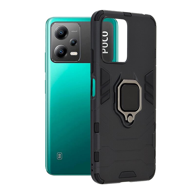 Husa Xiaomi Poco X5 Techsuit Silicone Shield, negru