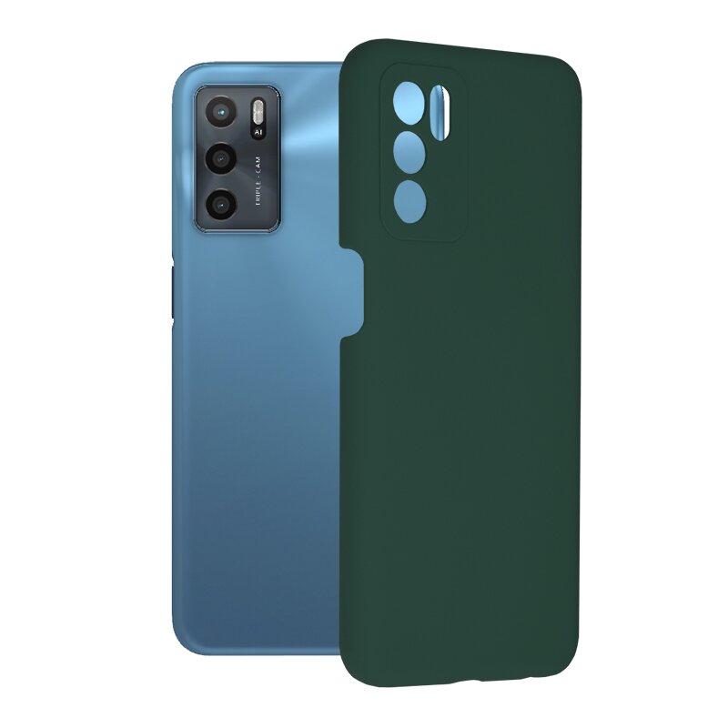 Husa Oppo A16s Techsuit Soft Edge Silicone, verde