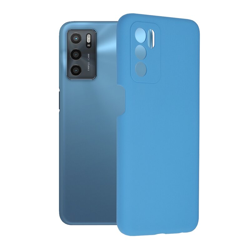 Husa Oppo A54s Techsuit Soft Edge Silicone, albastru