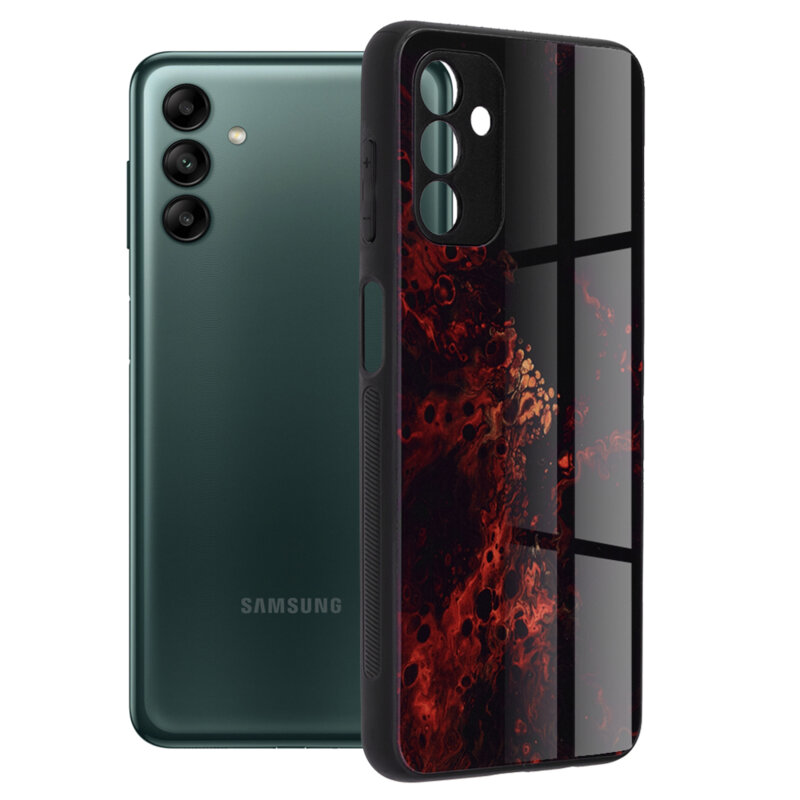 Husa Samsung Galaxy A04s Techsuit Glaze, Red Nebula