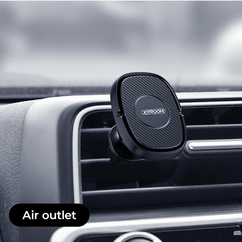 Suport telefon magnetic JoyRoom, grila ventilatie, negru, JR-ZS202