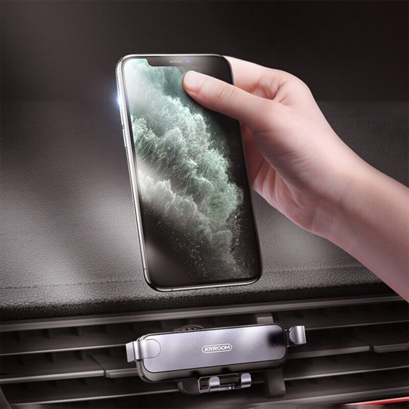 Suport telefon auto JoyRoom, grila ventilatie, negru, JR-ZS211