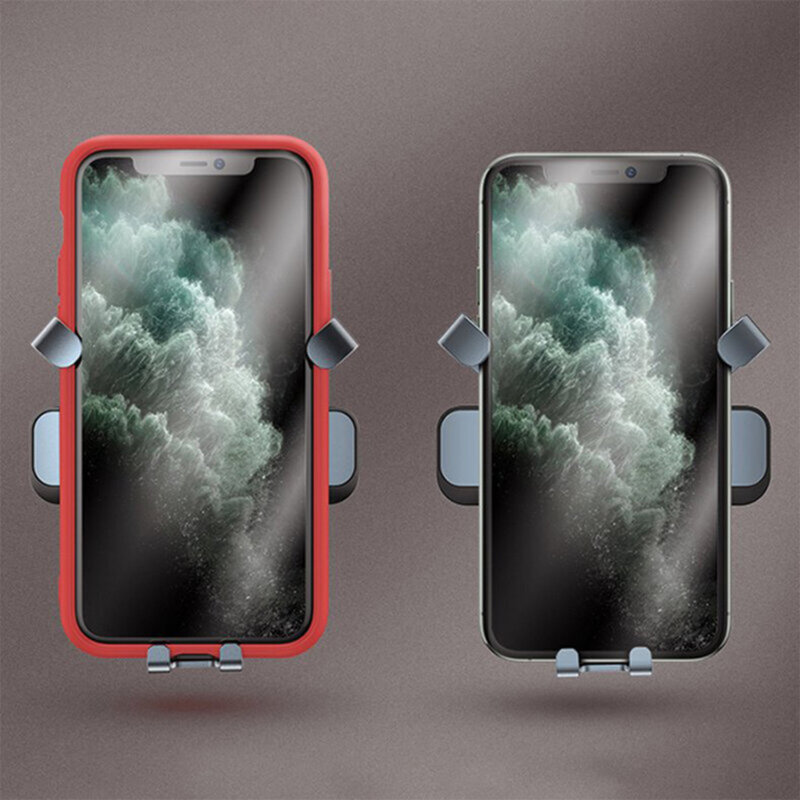 Suport telefon auto JoyRoom, grila ventilatie, negru, JR-ZS211