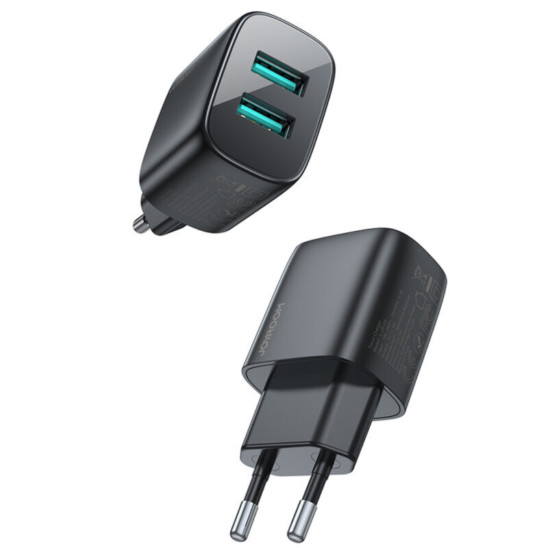 Incarcator universal JoyRoom, 2x USB, 12W, 2.4A, negru, L-2A123