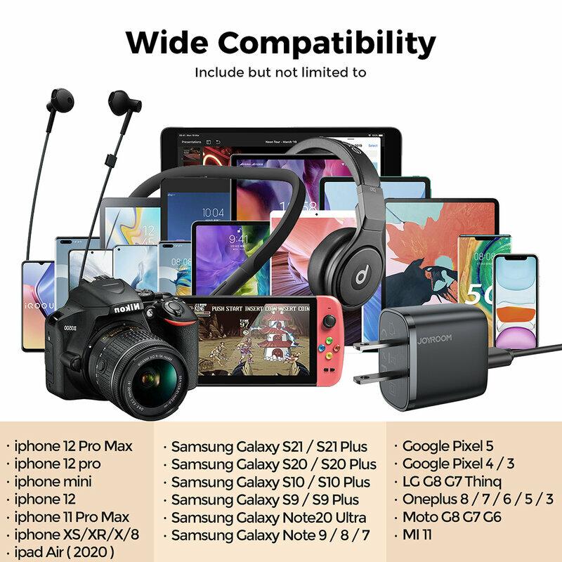 Incarcator universal JoyRoom, 2x USB, 12W, 2.4A, negru, L-2A123