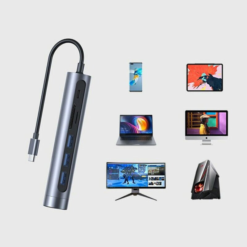 Docking station USB-C la HDMI, 3xUSB, SD, TF JoyRoom, S-H112