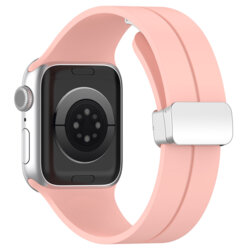 Curea Apple Watch 7 45mm Techsuit, roz, W011