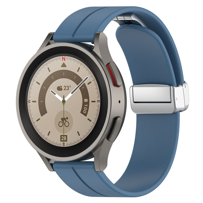 Curea Samsung Galaxy Watch4 44mm Techsuit, albastru, W011