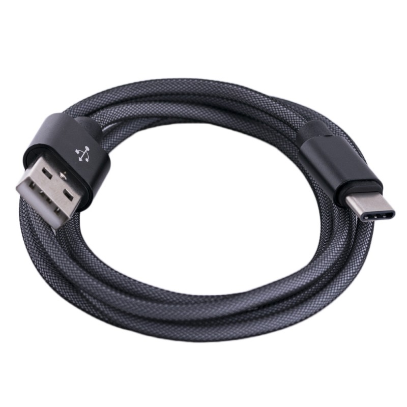 Cablu de date Braid Type-C Negru