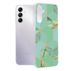 Husa Samsung Galaxy A14 5G Techsuit Marble, Green Hex