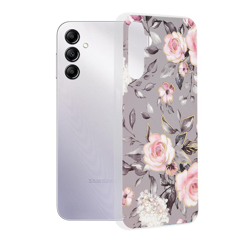 Husa Samsung Galaxy A14 5G Techsuit Marble, Bloom of Ruth Gray